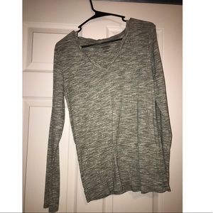 Long sleeve green and white